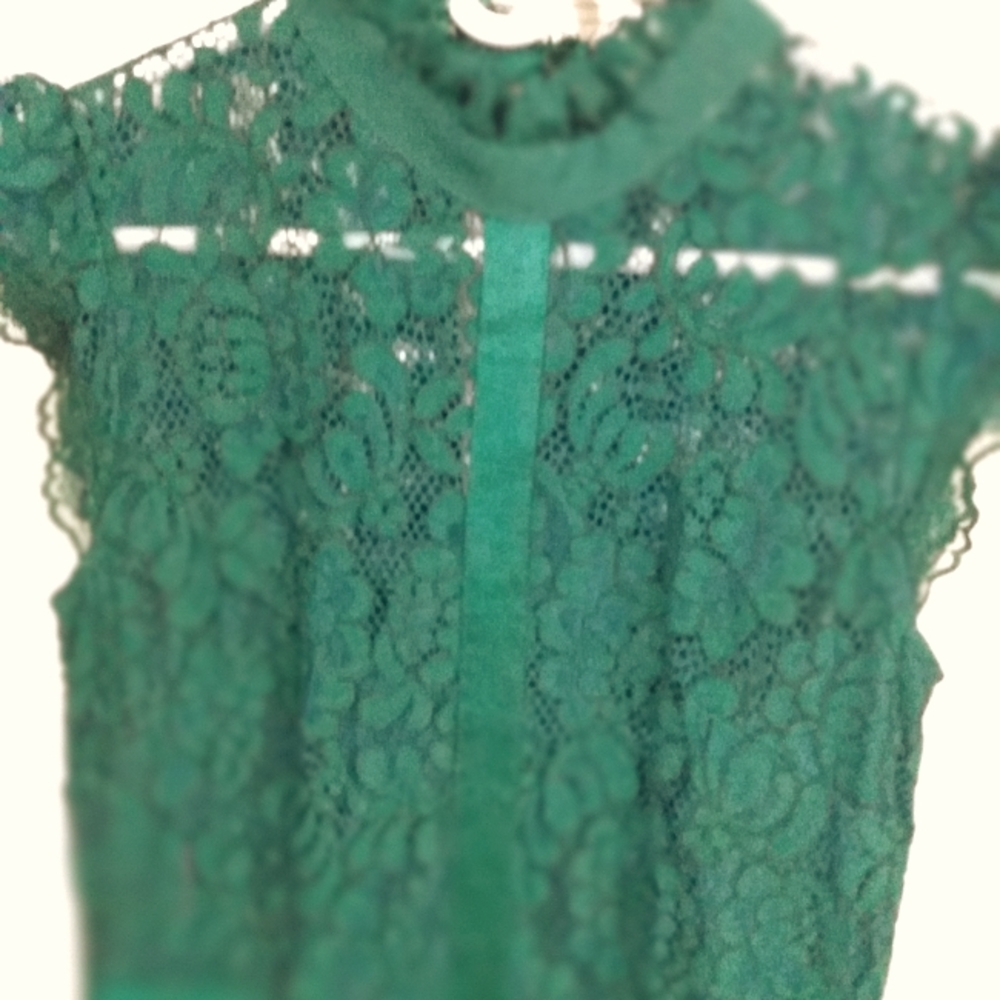 Formal green gown